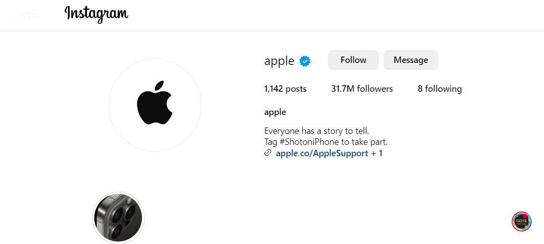 instagram apple store